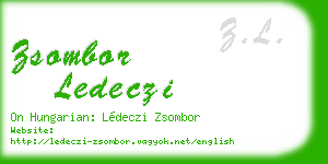 zsombor ledeczi business card